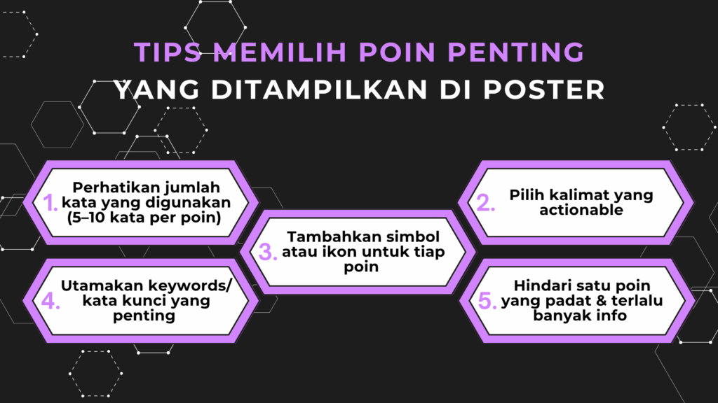 Tips Memilih Poin Penting yang Ditampilkan di Poster