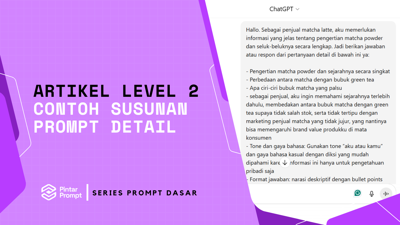 Contoh Susunan Prompt yang Detail agar Jawaban AI Tepat dan Relevan