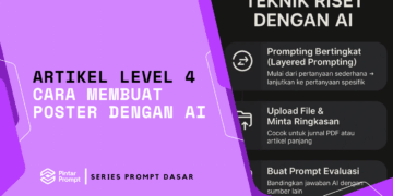 artikel level 4 Cara membuat poster dengan ai