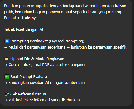 contoh prompt untuk membuat poster infografis